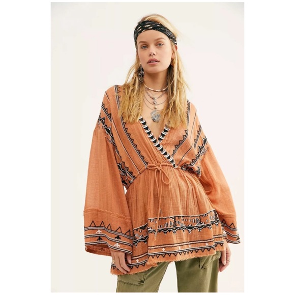 Free People Saffron Embroidered Tunic - Picture 7 of 16